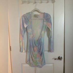 Nova Swim Pastel Coverup Dress | Purple & Green